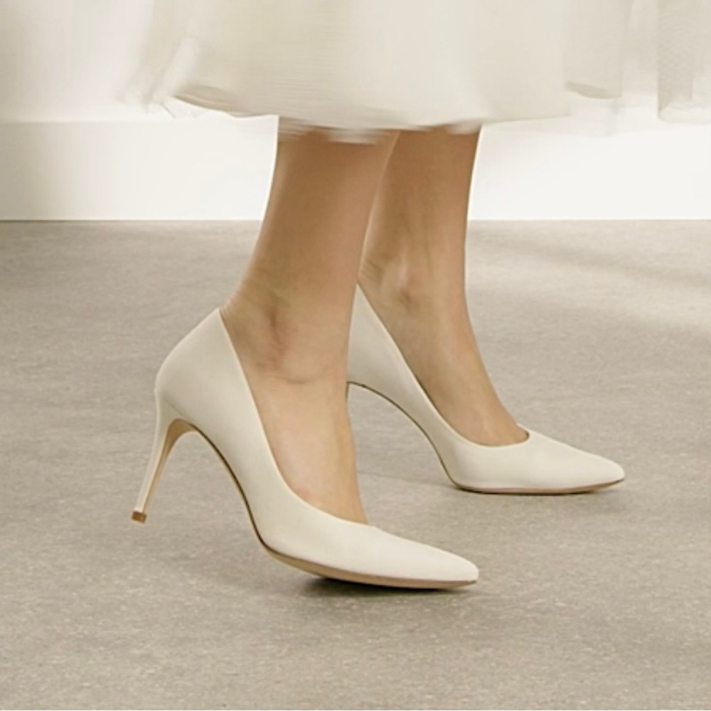 Emmy London | Claudia Ivory Pointed Toe Heels